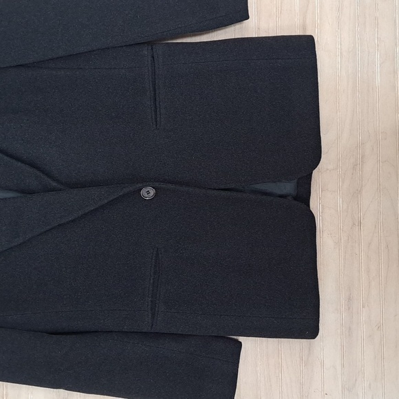 Vintage Harve Benard by Bernard Holtzman Black Wool Cashmere Blend Blazer Jacket - Picture 4 of 9
